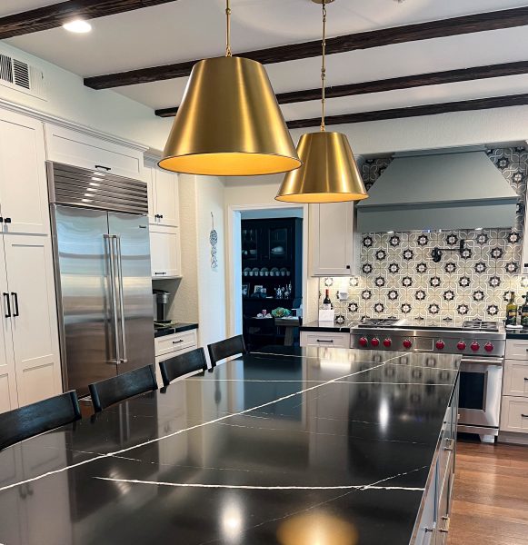 Green-and-white-kitchen-cabinetry