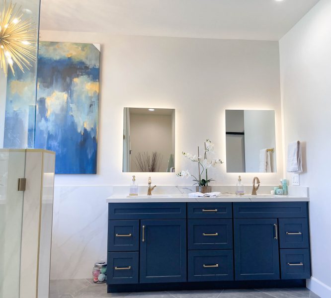 Dual-sink-navy-vanity