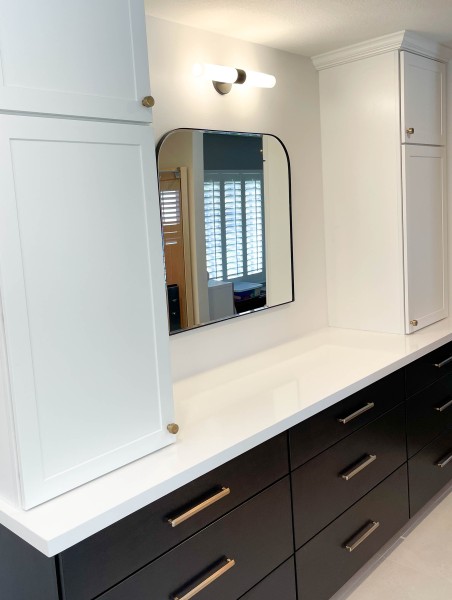 Two-tone-bathroom-cabinets
