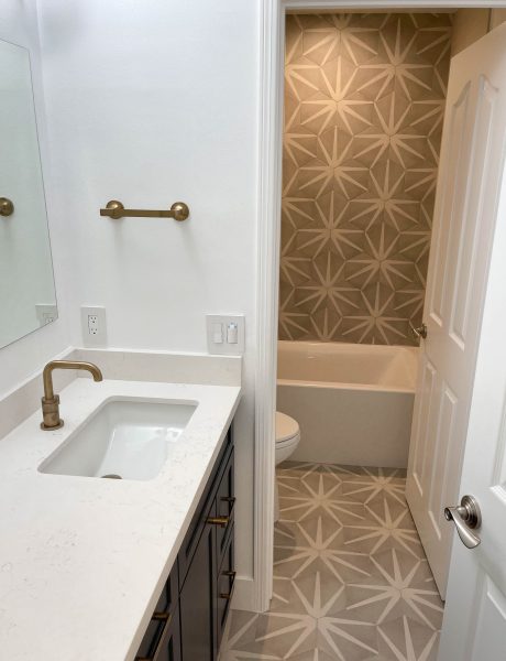 Patterned-Hexagon-Porcelain-Tile