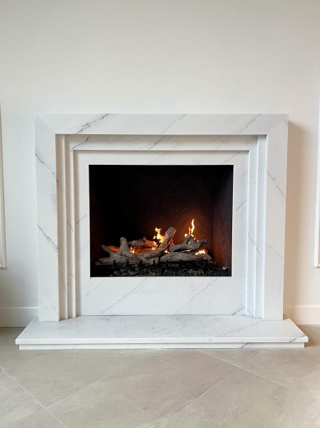 Layered-Marble-Fireplace
