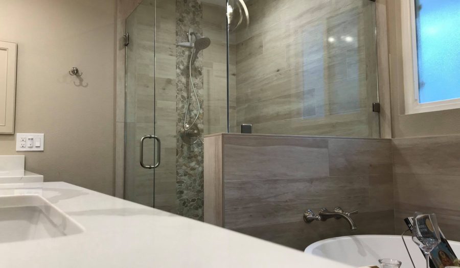 shower remodeling gives spa like feel to bathroom