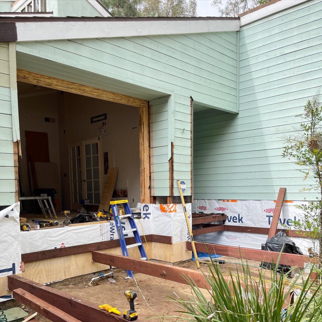 Orange County home improvement contractor demolished back of house