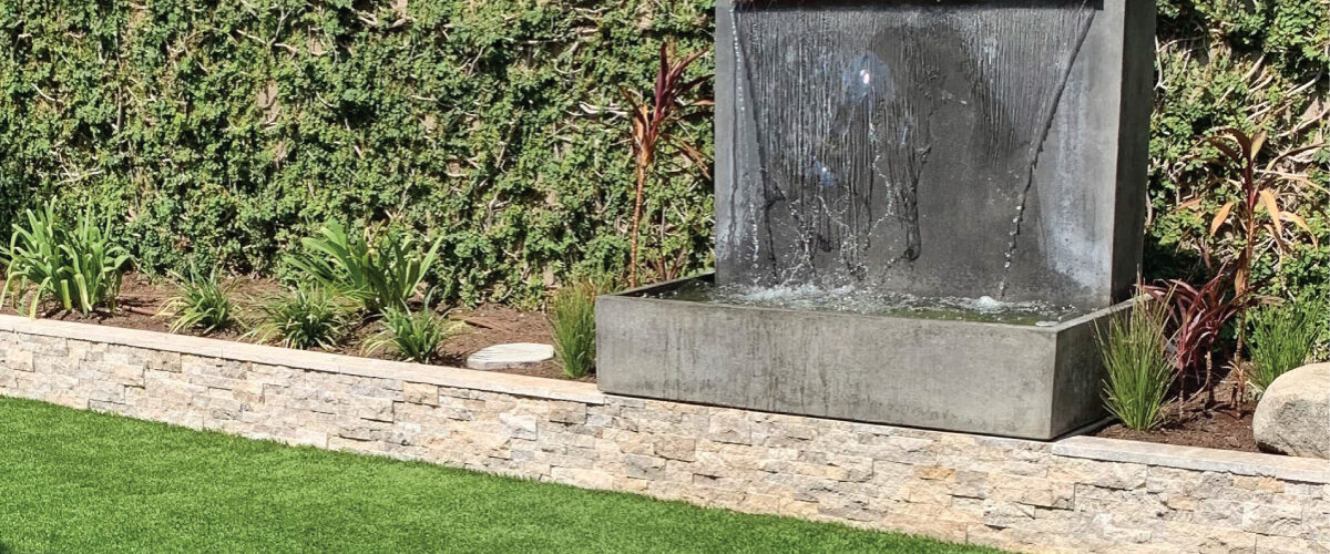 Outdoor oasis backyard