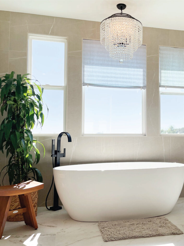 Luxury master bathroom retreat