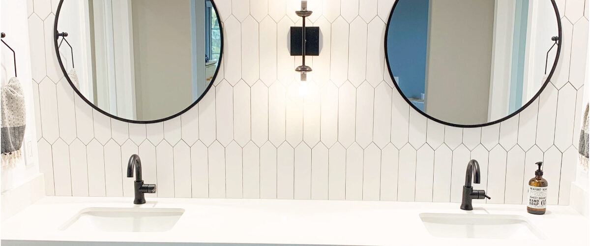 Modern master bathroom