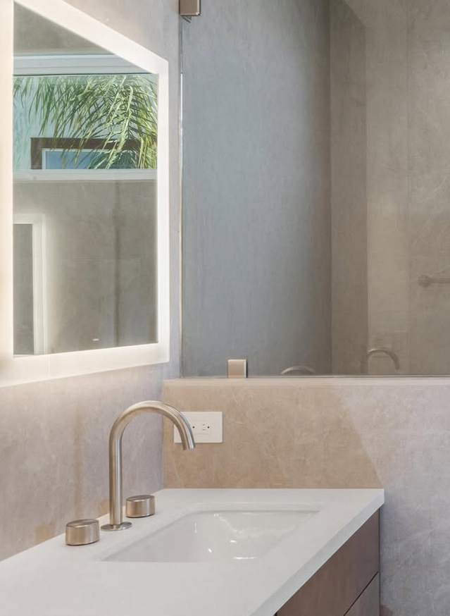 kitchen and bath remodelers after pic of Orange County shower rebuild after leak