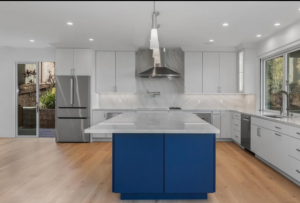 kitchen remodeling contractor after remodel in Orange County kitchen to remove wall