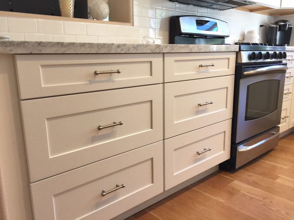 use drawers instead of doors during your kitchen renovation to make space easier to use