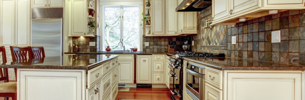 kitchen cabinet contractor follows kitchen remodel planner design to build semicustom cabinets in white